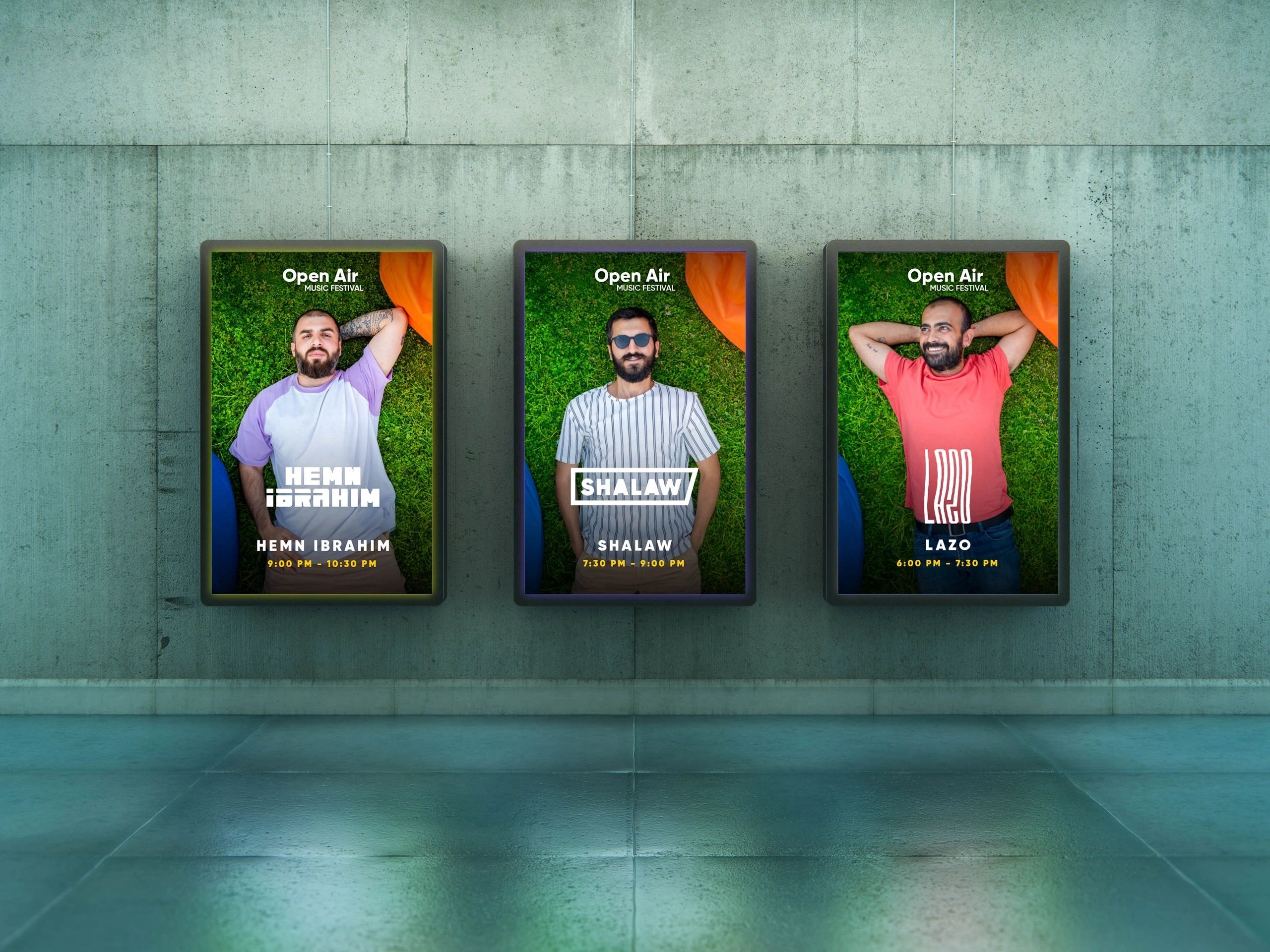 Open Air Music Festival: DJ line-up campaign